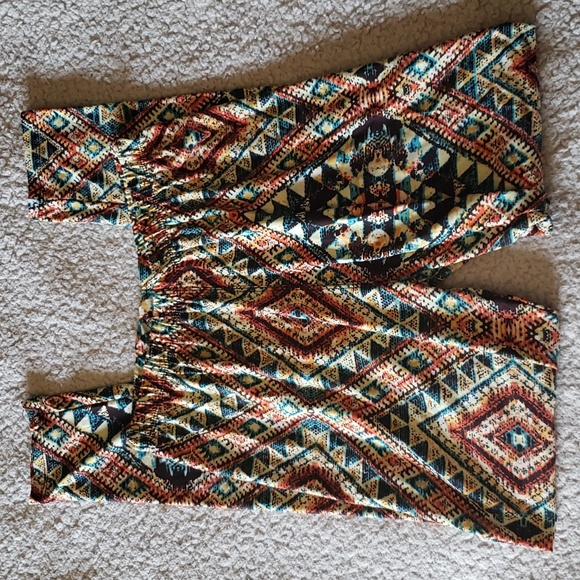 Compass Pants - Super Soft Silky Stretch Tribal/Aztec Bohemian Fashion Leggings